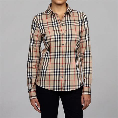 burberry blouse womens|Burberry long sleeve shirt women's.